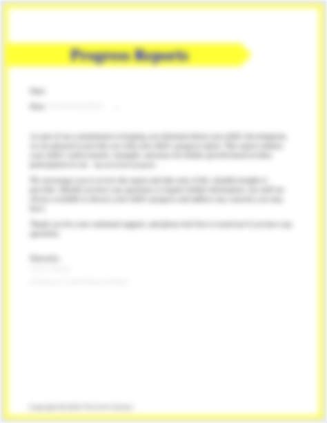 Progress Report Letter – Form Doctor