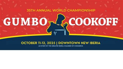 35th Annual World Championship Gumbo Cookoff, 111 West Main St., New ...