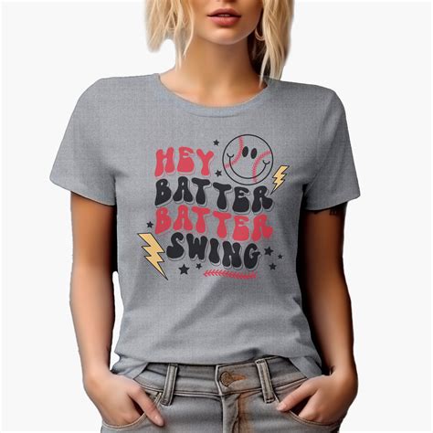 Hey Batter Batter Swing, 90s Retro Groovy Wavy Text & Baseball Themed ...