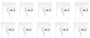 10 Pcs Self Adhesive Wall Hooks - Heavy Duty for Photo Frames, Wall ...