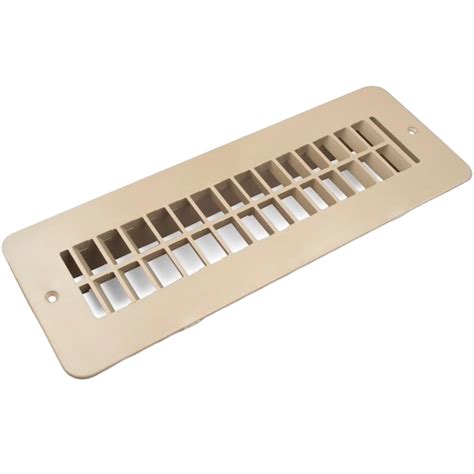 2 x 10 Floor Register - No Damper/Tan, Thetford 94258