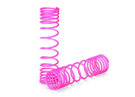 Traxxas 5858P Pink Rear Progressive Rate Springs for Slash and Raptor ...