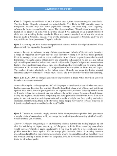 Image result for Example of Written Advertisement Assignment