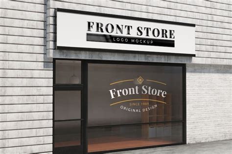 Store front mockup PSD, High Quality Free PSD Templates for Download ...