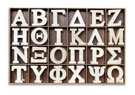 Buy 2 Inch Wooden Greek Letters 120 Pieces Bold Font Unfinished Wood ...