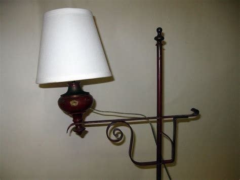 19th century Primitive Painted Early American Floor Lamp For Sale at ...