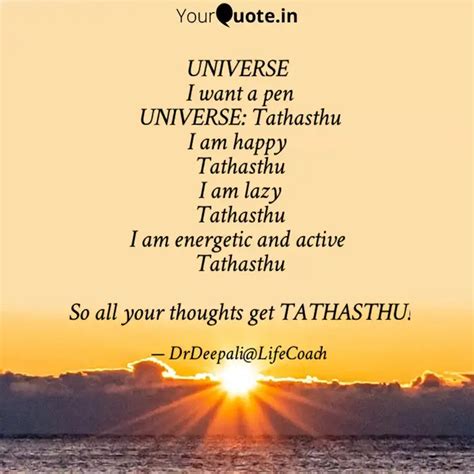 UNIVERSE I want a pen UN... | Quotes & Writings by Deepali Trainer ...