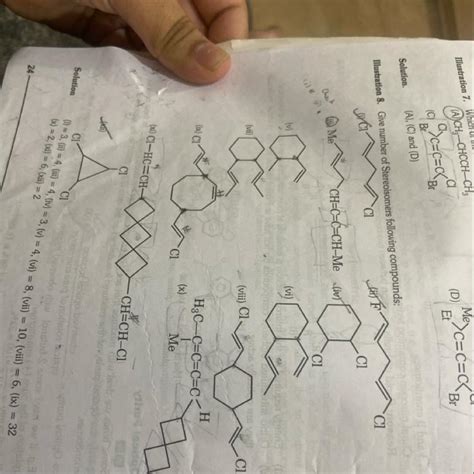 Illustration 8. Give number of Stereoisomers following - Brainly.in