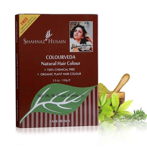 Shahnaz Husain Colourveda Natural Hair Colour - 100g (DARK BROWN ...