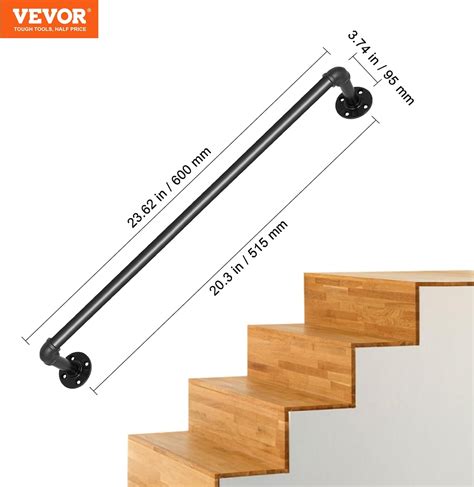 VEVOR Pipe Stair Handrail, 2FT Staircase Handrail, India | Ubuy
