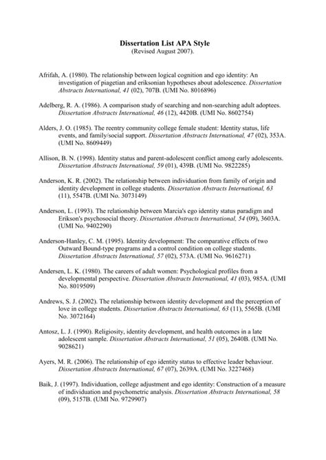 Image result for Dissertation Abstracts