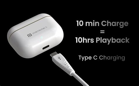Portronics Harmonics Twins S6 TWS Earbuds with 50Hrs Playtime, Low ...