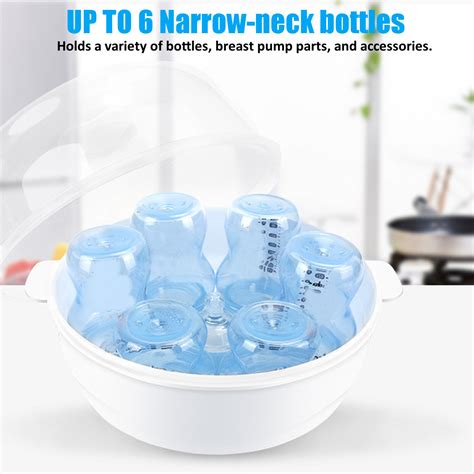 Safety Baby Bottle Microwave Steam Sterilizer Box For 6 Milk Bottles ...