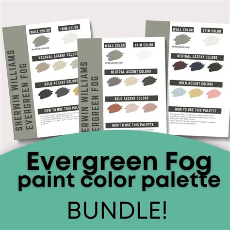 Evergreen Fog Color Palette Bundle - The Paint Color Project