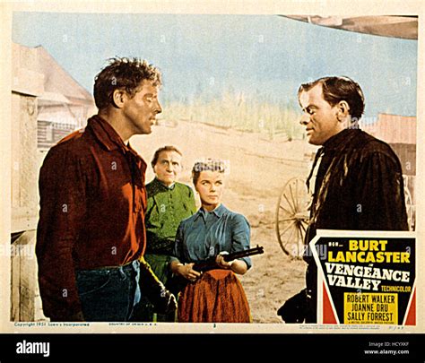VENGEANCE VALLEY, Burt Lancaster, Sally Forrest, John Ireland, 1951 ...