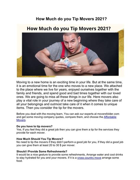 How Much Should you Tip Movers 2021-converted