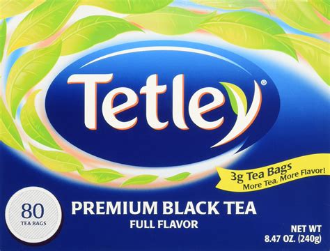 Amazon.com : Tetley British Blend Premium Black Tea Bags, 80 Tea Bags ...