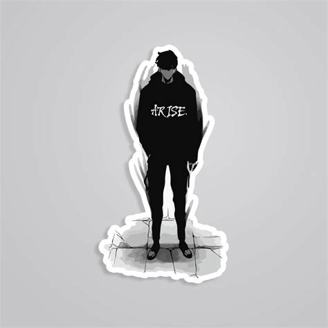 Jin Woo in BW Stickers - Must-Have Collectible