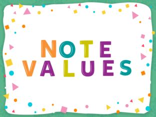 Image result for Cartoon Note Values