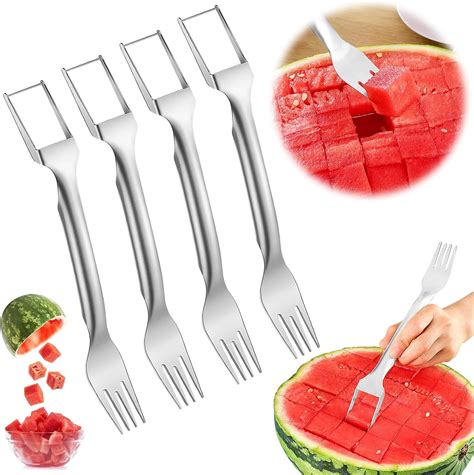 Amazon.com: Watermelon Cutter Slicer Fruit Tool - 2-in-1 Stainless ...