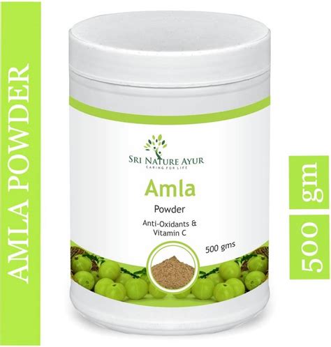 SRI NATURE AYUR Amla Powder 500g Indian gooseberry Powder - Price in ...