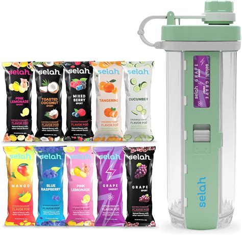 Amazon.com: Selah Flavored Water Bottle - 20oz Water Bottle With Flavor ...