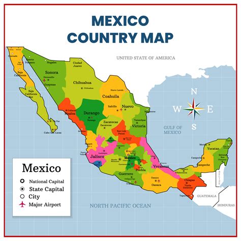 Map Of Mexico Country
