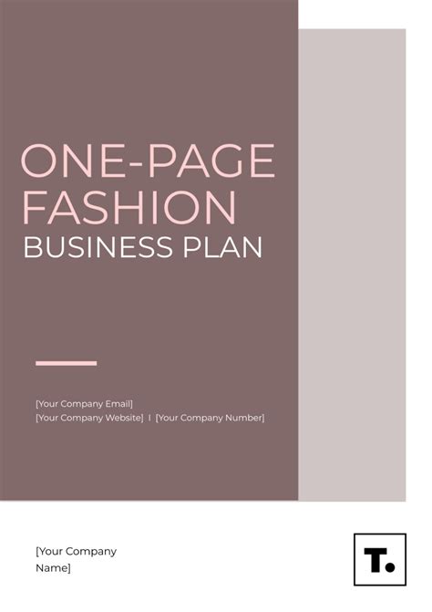 Fashion Designer Business Plan Template 的图像结果