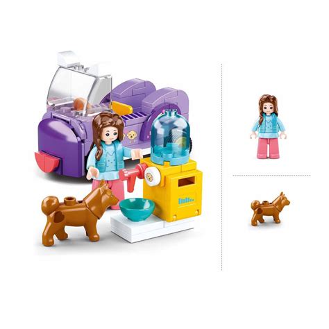 Buy Sluban Dog Feeding Area Building Blocks For Ages 6+ Online at Best ...