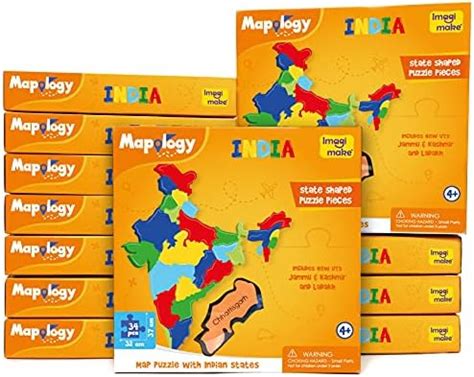 Buy Imagimake Mapology : States of India Map Puzzle - Educational Toy ...