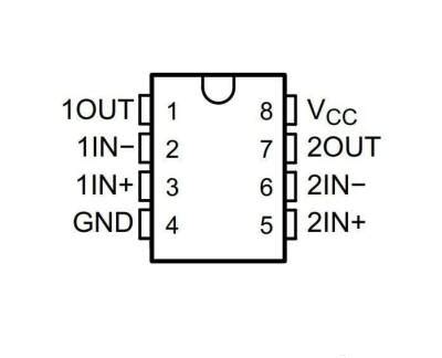 LM393 SOIC-8 SMD Comparator IC Motorobit - Motorobit.com