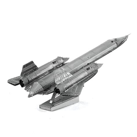 Metal Earthfascinations Sr 71 Blackbird Airplane 3d Metal Model Kit ...