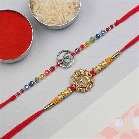 Send Set of 2 Ek Onkar Rakhis - Australia Online | Rakhibazaar.com