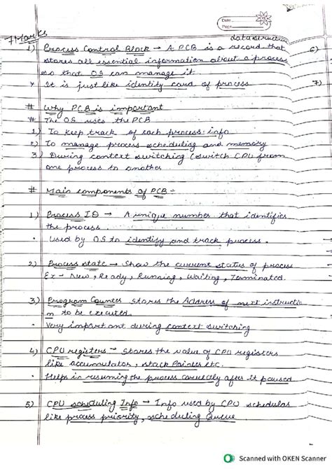 OS UNIT 03 - Lecture Notes on Process Management and Scheduling - Studocu