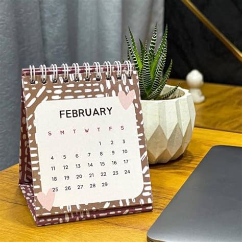 2024 Desk Calendar Mini Monthly Calendar 13 Months Standing Flip ...