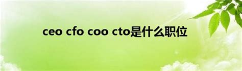 cto是什么意思啊（cto是什么职位的简称） – 碳资讯