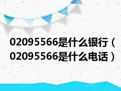 02095566是什么银行（02095566是什么电话）_一天资讯网