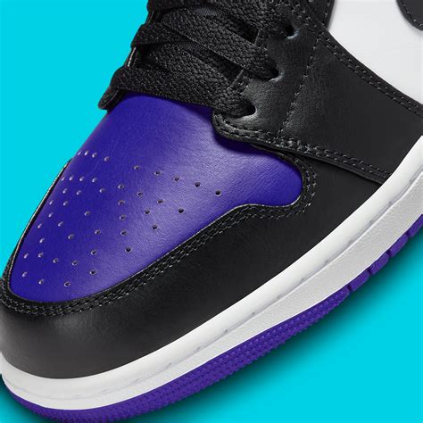 Air Jordan 1 Low "Black/Purple/Aqua" 553558-154 | SneakerNews.com