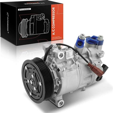 A-Premium A/C Compressor with Clutch Compatible with Volkswagen Jetta 2019-2021, Golf 2018-2019 ...
