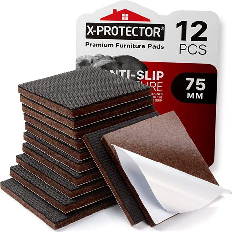 X-PROTECTOR Non Slip Furniture Pads – 12 Premium Furniture Grippers 3 ...