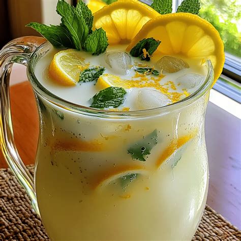 Condensed Milk Lemonade Refreshing and Creamy Drink - Recipes Insight