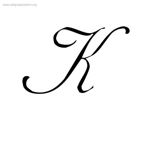 Cursive Alphabet K | AlphabetWorksheetsFree.com