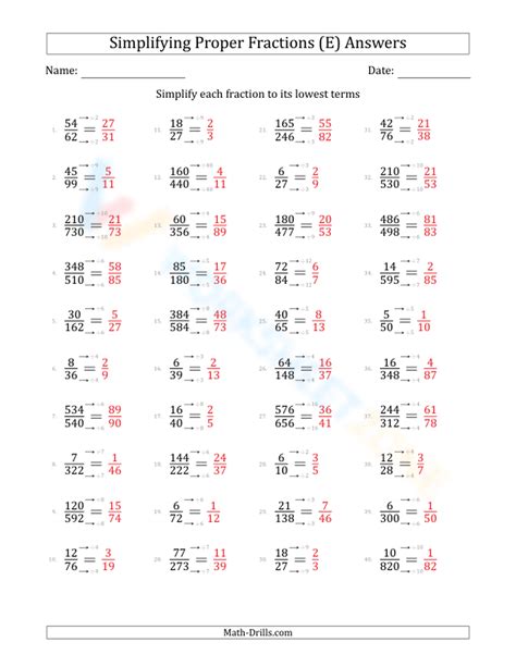 Image result for Simplifying Fractions Worksheet 5th Grade