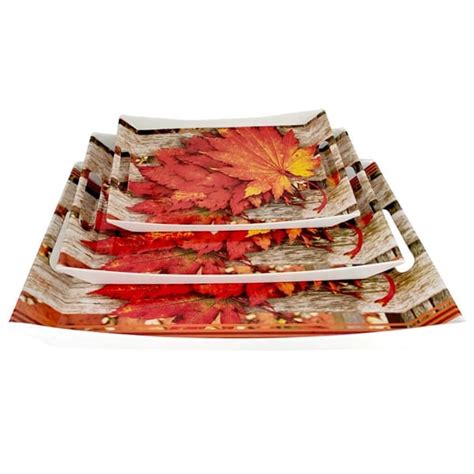 SND Homes Premium Flora Shape Modern Design Melamine Break Resistant ...