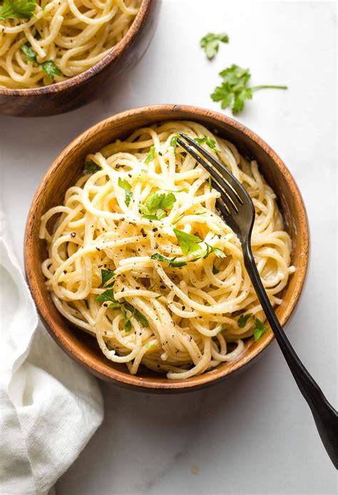 Garlic Butter Pasta (15 Minutes!) - Nourish and Fete