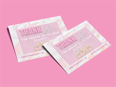 With Name Customer Appreciation Thank You Card For Business Editable ...