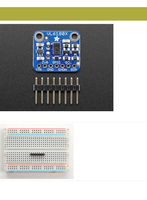 VL6180X Time of Flight Micro-LIDAR Sensor Guide Datasheet by Adafruit ...