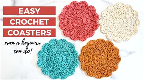 DIY Tutorial Crochet Coaster 的图像结果