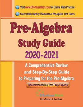 Image result for Pre-Algebra Study Guide