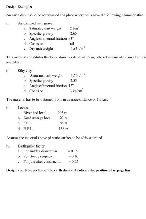 Image result for Dam Design Example